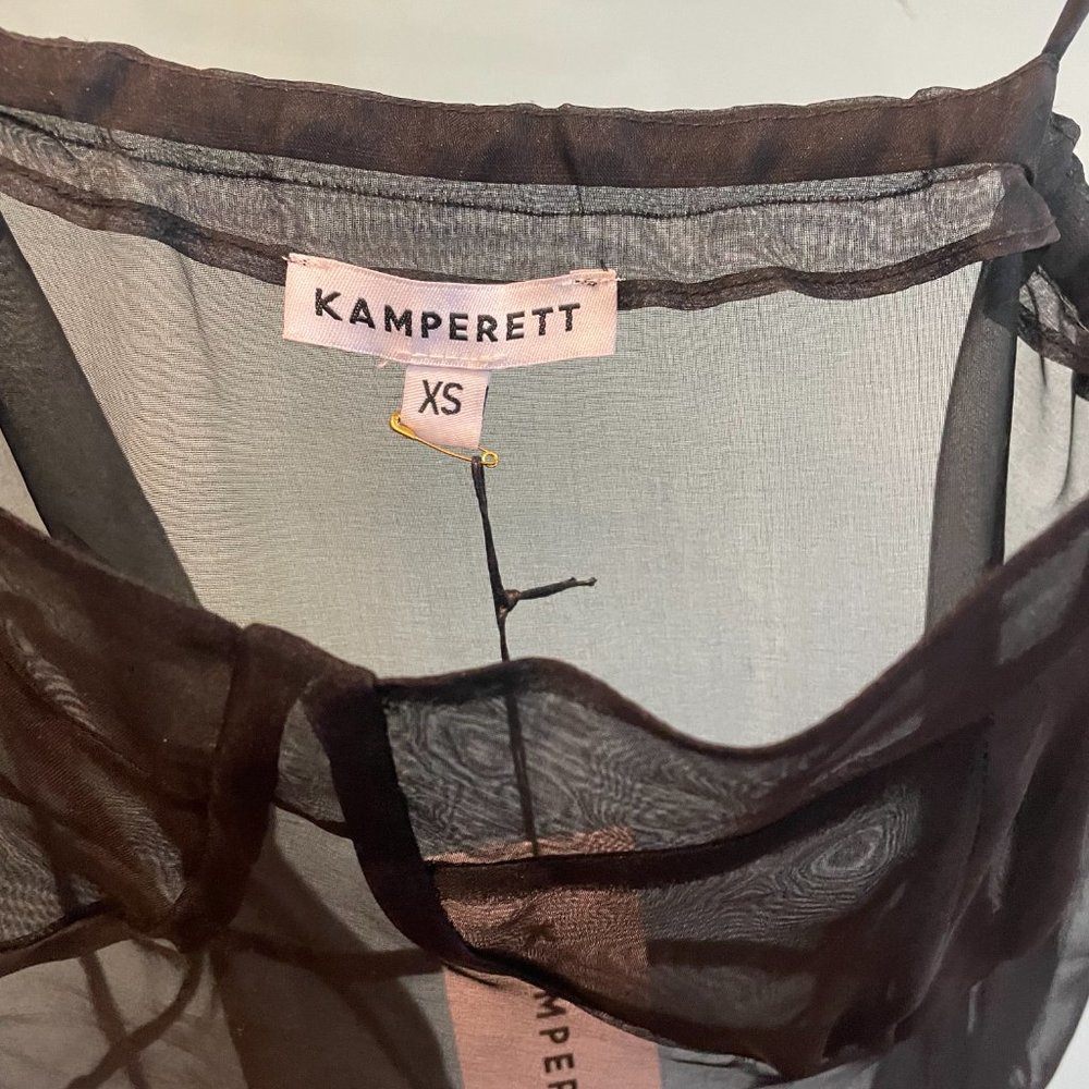 KAMPERETT Rae Silk Organza Black Dress NWT - Picture 4 of 7